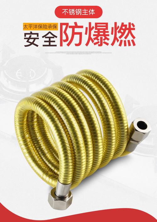 燃氣波紋管 304不銹鋼天然氣煤氣軟管道金屬配件家用灶 不銹鋼燃氣管